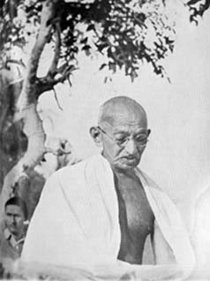Gandhi at a Prayer meeting, 1947